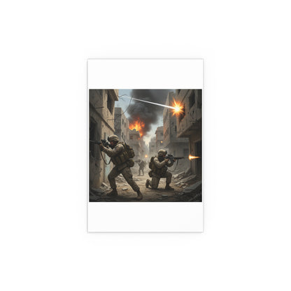 Indoor and Outdoor Silk Posters - Marines in  the 2nd Battle of Fallujah