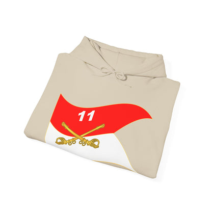 Unisex Heavy Blend™ Hooded Sweatshirt - Army - 11th Armored Cavalry Regiment Guidon Waving X 300