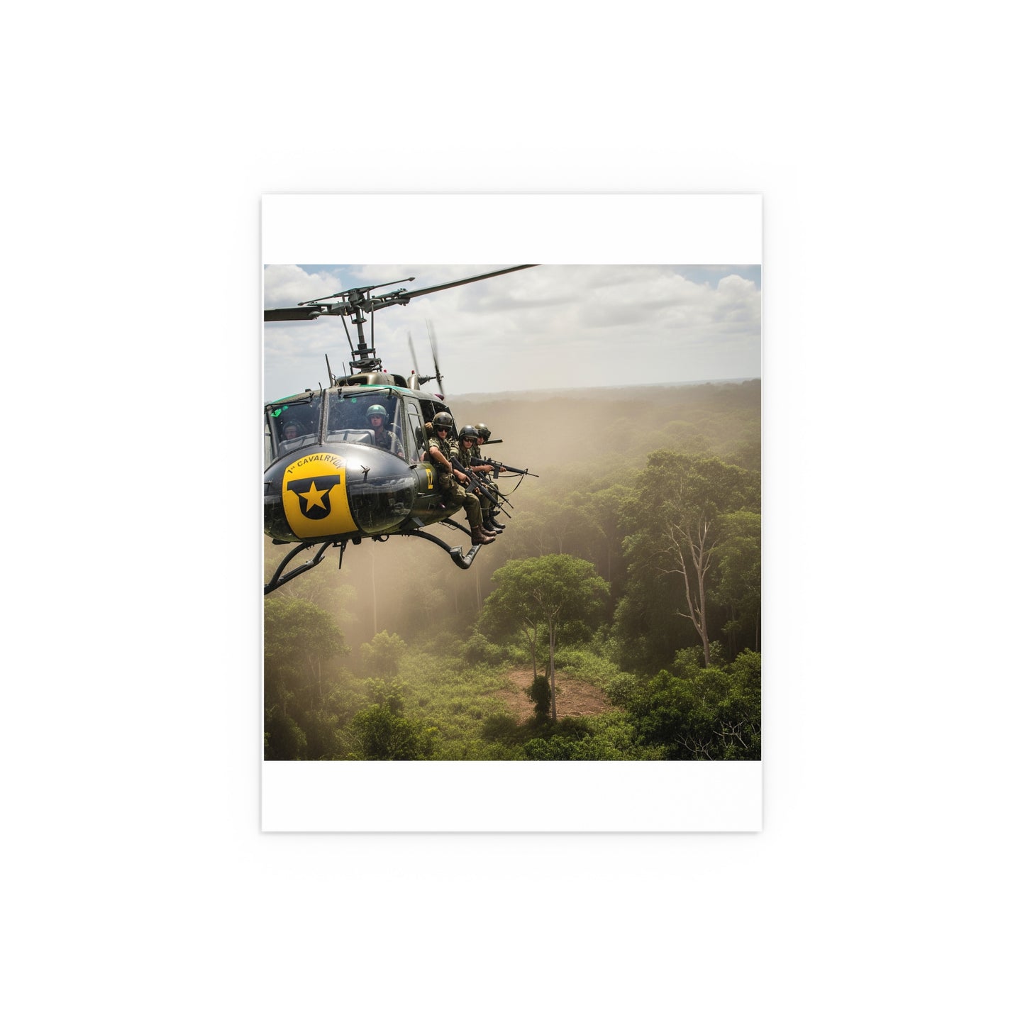 Indoor and Outdoor Silk Posters - 1st Cavalry Division - Air Assault - Vietnam