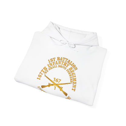 Unisex Heavy Blend™ Hooded Sweatshirt - Army - 1st Bn, 167th Infantry - We shall Drive Forward - Inf Branch X 300