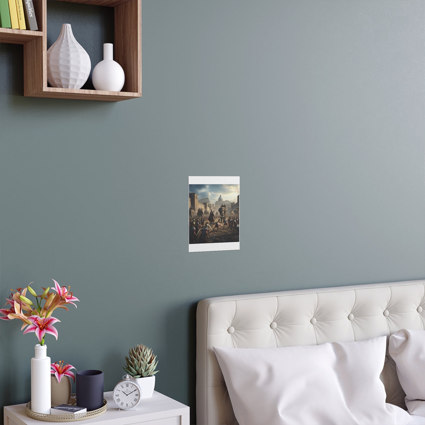 Indoor and Outdoor Silk Posters - Hannibal Battling the Roman Legions as he Enters Rome