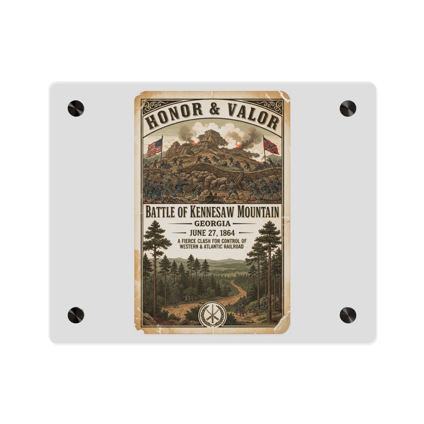 Acrylic Wall Art Panel - Battle of Kennesaw Mountain