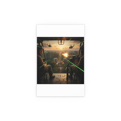 Indoor and Outdoor Silk Posters - VIetnam Hot LZ from Side Door