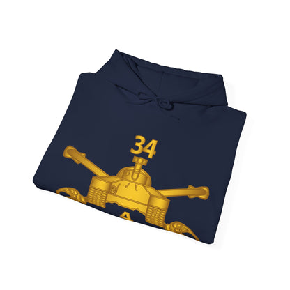 Unisex Heavy Blend™ Hooded Sweatshirt - Army - 4th Bn 34th Armor - Armor Branch wo Txt