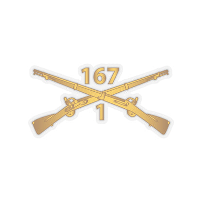 Kiss-Cut Stickers - Army - 1st Bn, 167th Infantry - Inf Branch wo Txt X 300