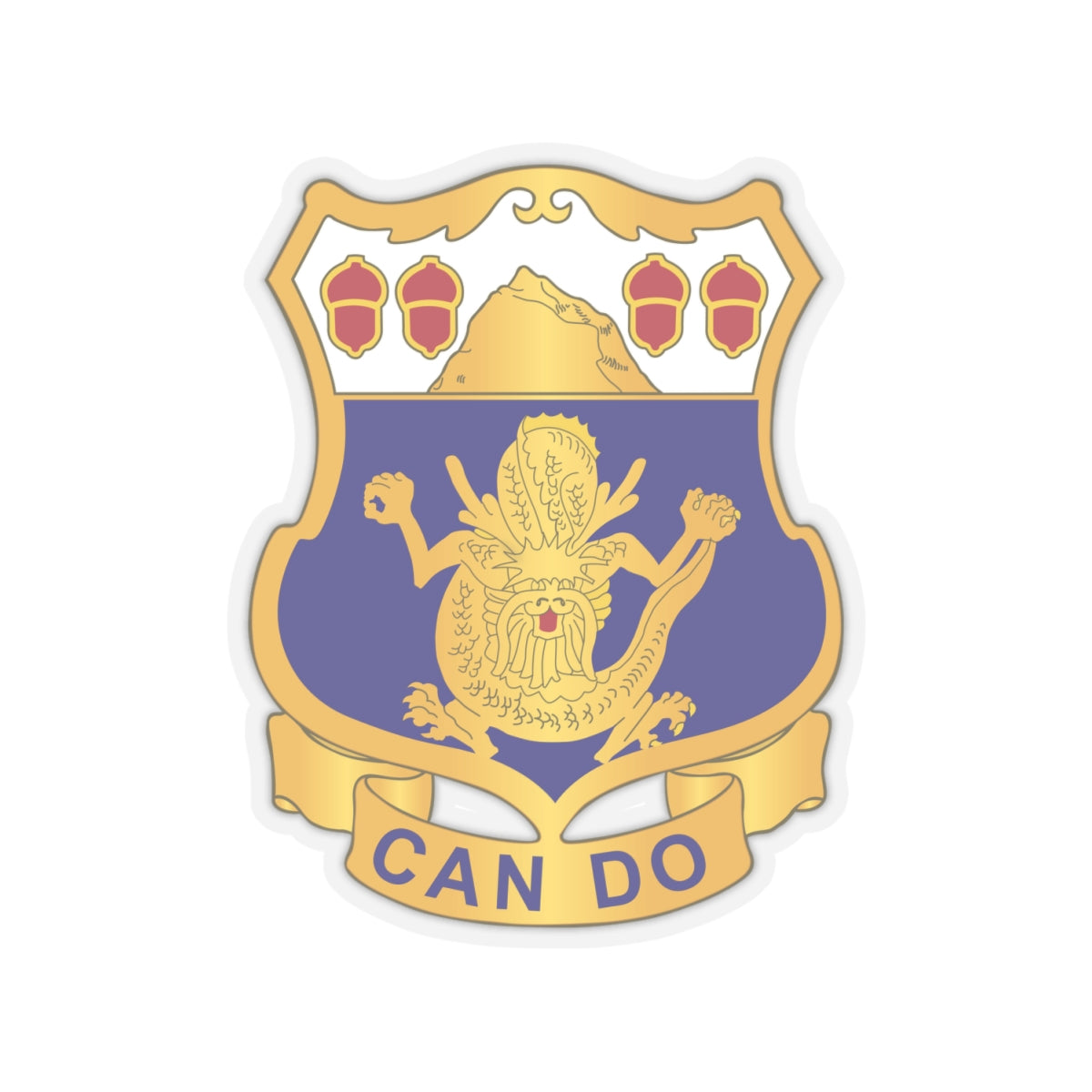 Kiss-Cut Stickers - Army - 15th Infantry Regiment - DUI wo Txt X 300