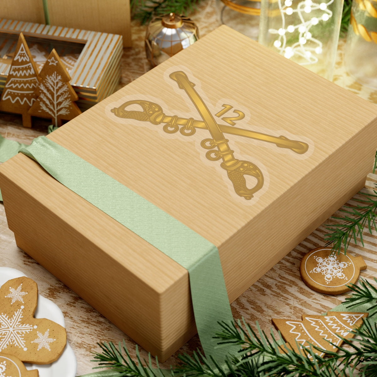 Kiss-Cut Stickers - Army - 12th Cavalry Branch wo Txt X 300