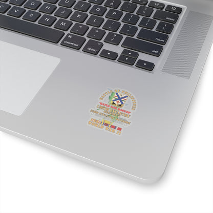 Kiss-Cut Stickers - Army - Battle for Philippines - 130th Infantry Regiment - 33rd Infantry Division w PAC - PHIL SVC