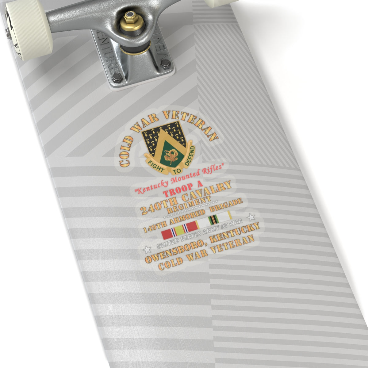 Kiss-Cut Stickers - Army - Cold War Vet -  Troop A, 240th Cavalry Regiment - Owensboro, Kentucky w COLD SVC