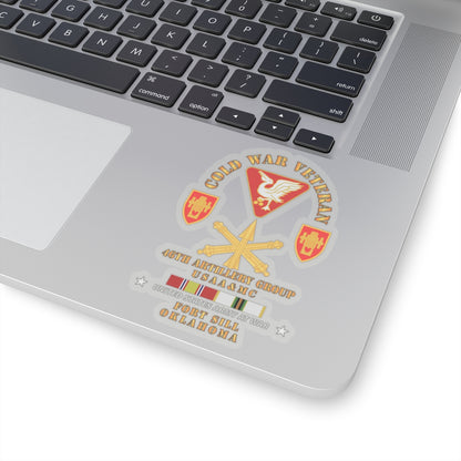 Kiss-Cut Stickers - Army - Cold War Vet - 46th Artillery Group - Fort Sill, OK - Missle Branch w COLD SVC