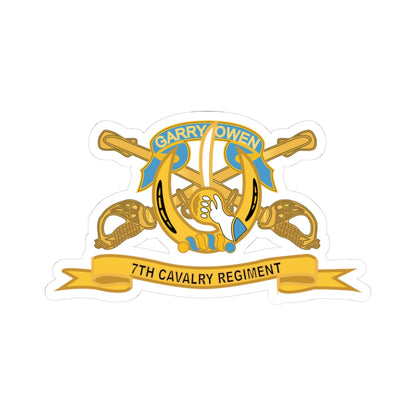 Kiss-Cut Stickers - Army  - 7th Cavalry Regiment w Br - Ribbon X 300