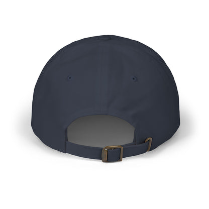 Hat - Classic Dad Cap American Flag with Police Blue Stripe and Badge