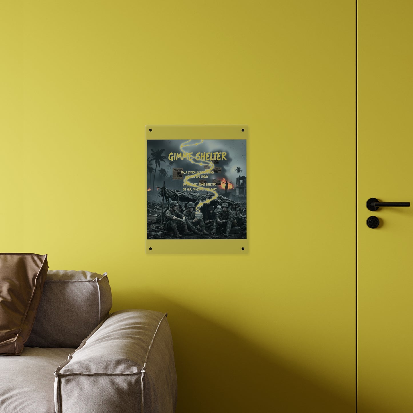 Acrylic Wall Art Panel - Giveme Shelter X 2024