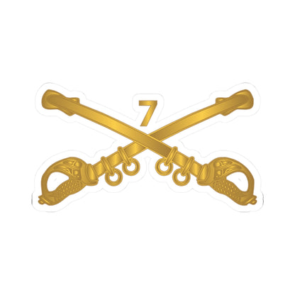 Stickers - Army 7th Cavalry Branch Kiss-Cut Stickers