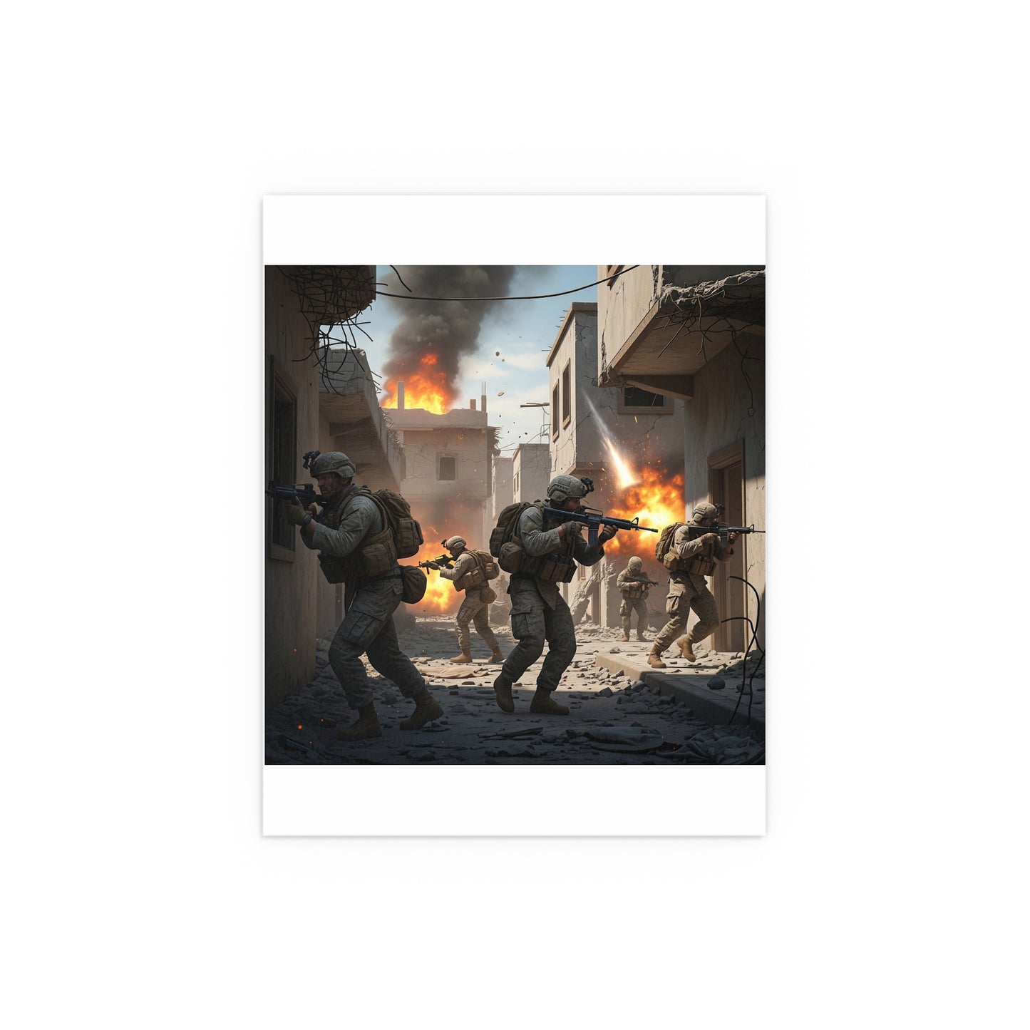 Indoor and Outdoor Silk Posters - 2nd Battle of Fallajuh Iraq War