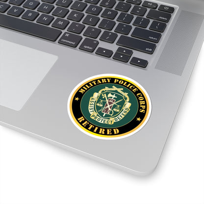 Kiss-Cut Stickers - Army - Military Police Corps Regimental Crest - Retired