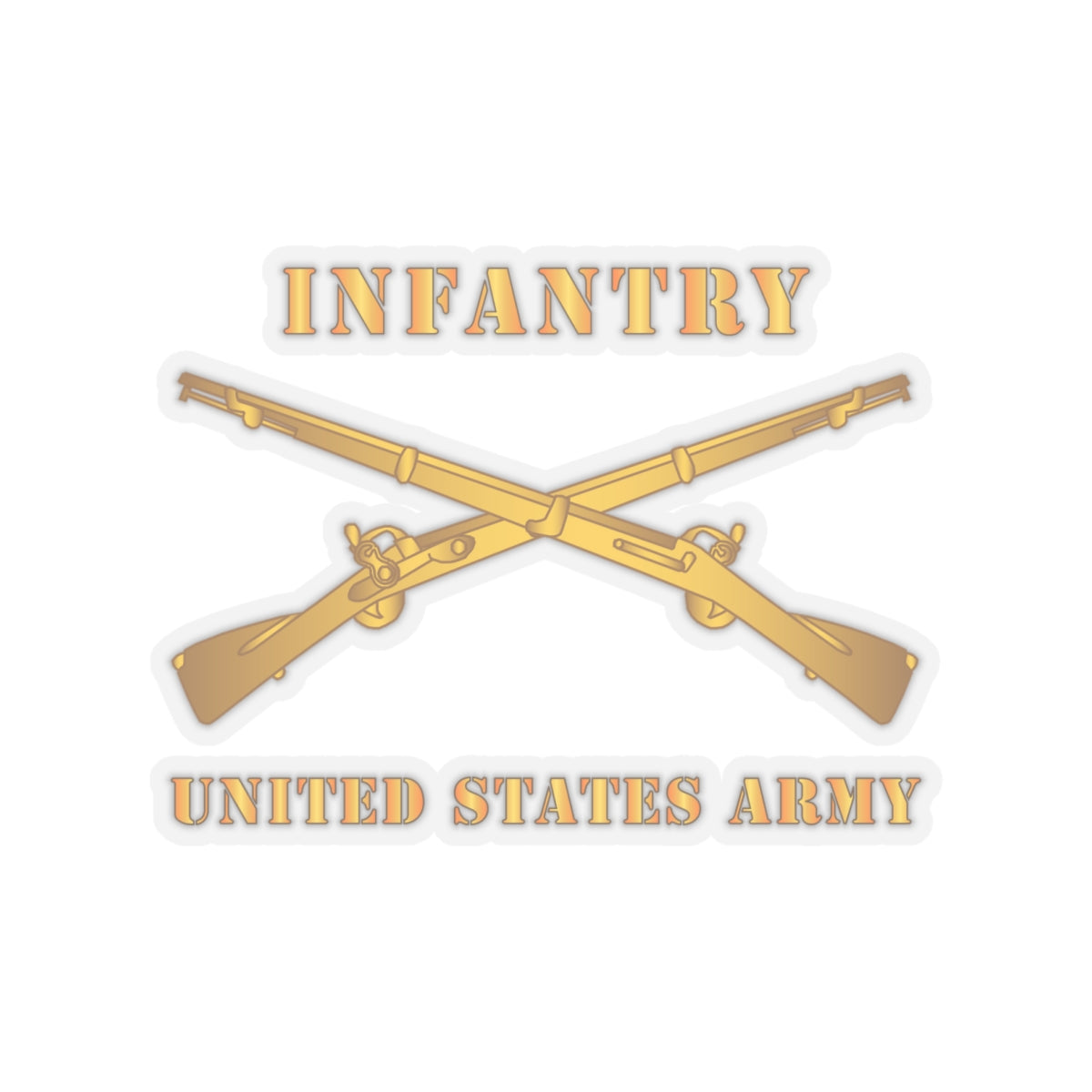 Kiss-Cut Stickers - Army - Infantry - Branch - US Army