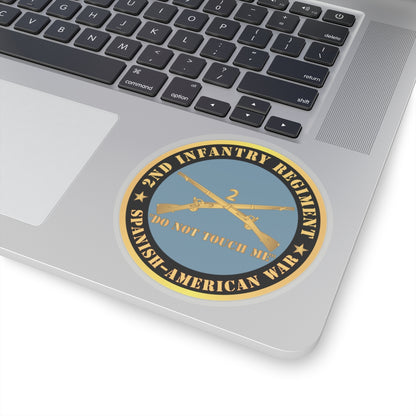 Kiss-Cut Stickers - Army - 2nd  Infantry Regiment Branch - Do Not Touch Me -  Spanish-American War