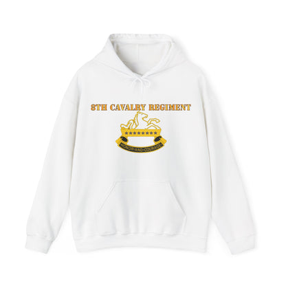 Unisex Heavy Blend™ Hooded Sweatshirt - Army - 8th Cavalry Regiment