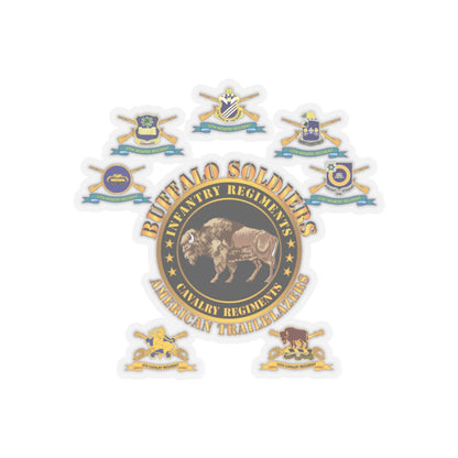 Kiss-Cut Stickers - Army - Buffalo Soldiers - Infantry - Cavalry Regiments - All DUIs