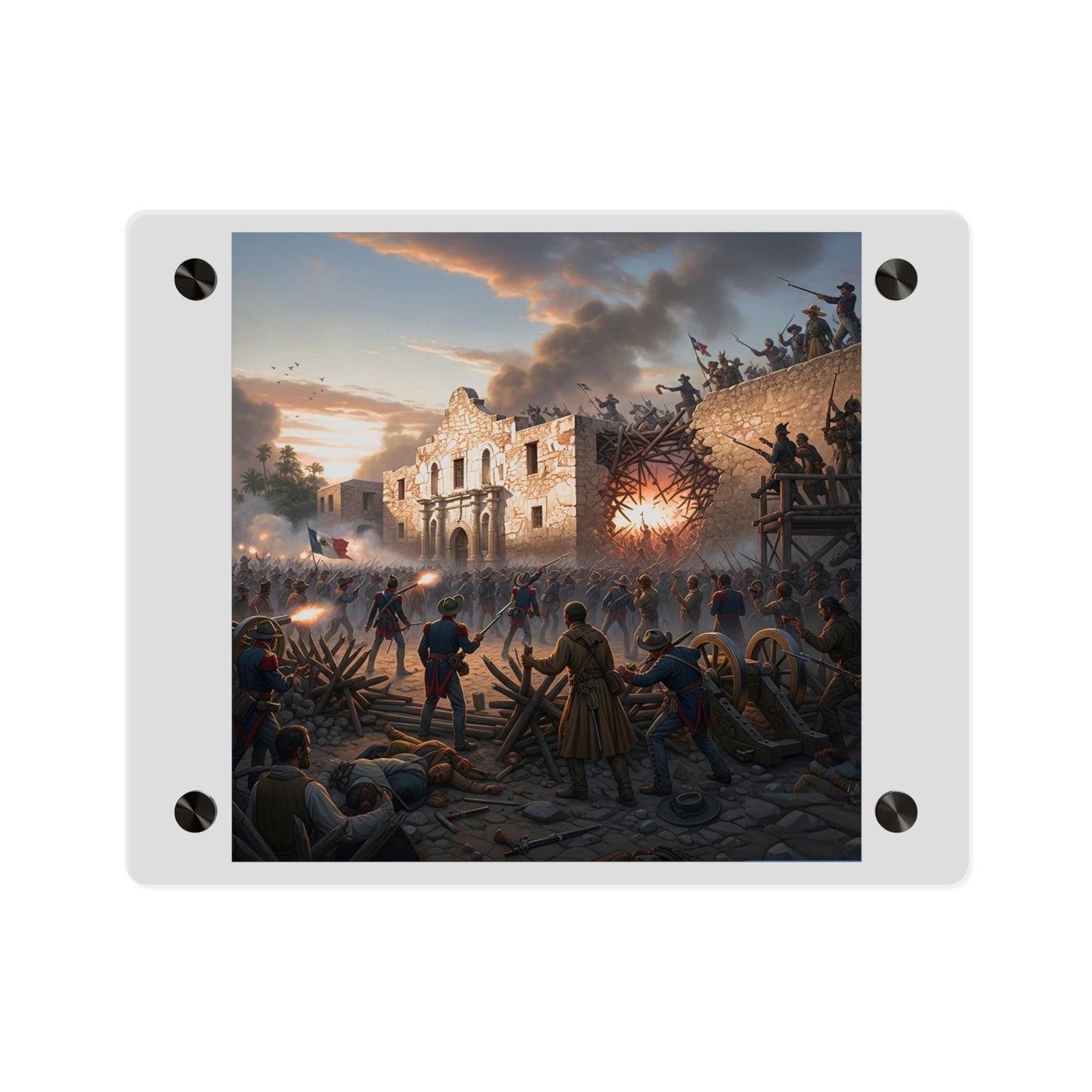 Acrylic Wall Art Panel - Battle of the Alamo