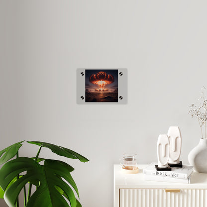 Acrylic Wall Art Panel - Atomic Blast in the desert
