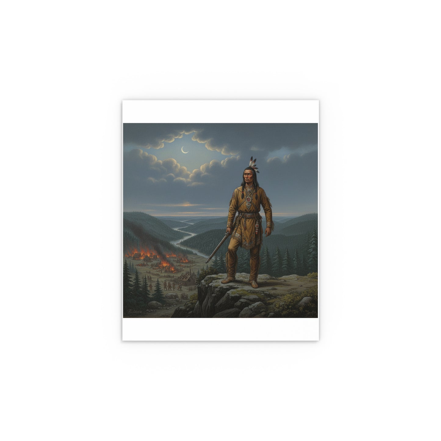 Indoor and Outdoor Silk Posters - The Last Mohican