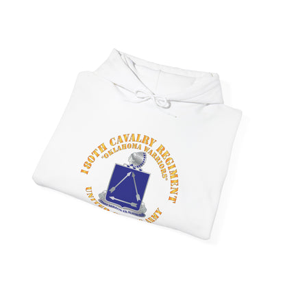 Unisex Heavy Blend™ Hooded Sweatshirt - Army - 180th Cavalry Regiment - Oklahoma Warriors - US Army X 300