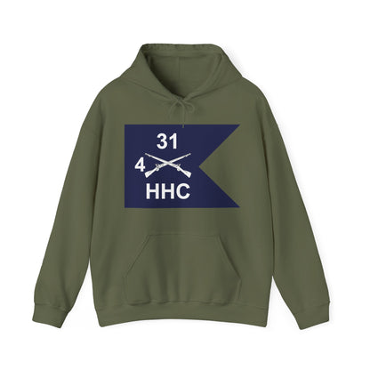 Unisex Heavy Blend™ Hooded Sweatshirt - Army - HHC,  4th Battalion, 31st Infantry Regiment - Guidon X 300
