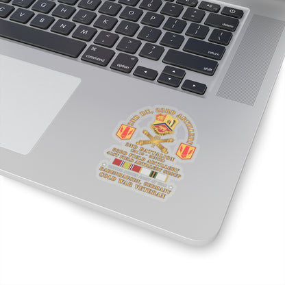 Kiss-Cut Stickers - Army - 2nd Bn 83rd Artillery - 41st FA Gp - Babenhausen Germany w COLD SVC