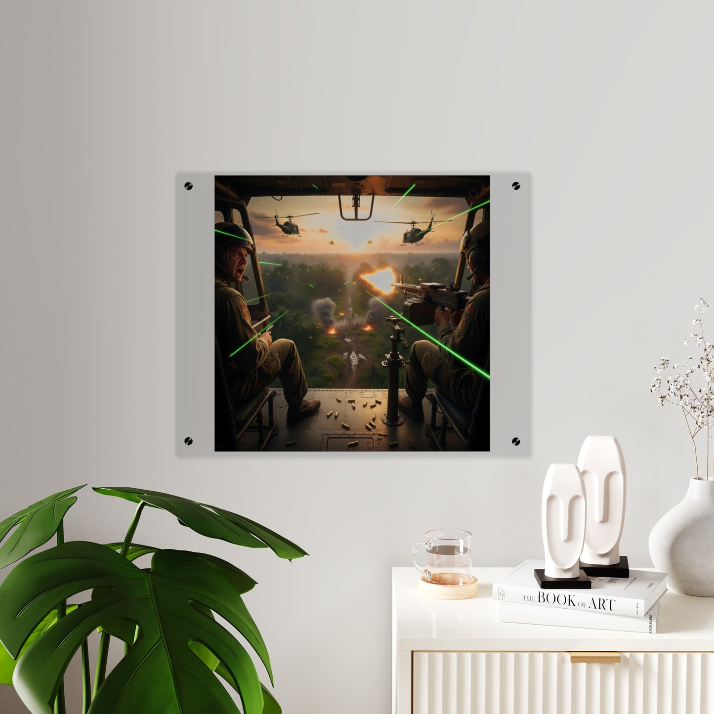 Acrylic Wall Art Panel - VIetnam Hot LZ from Side Door