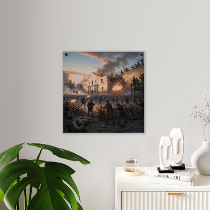 Acrylic Wall Art Panel - Battle of the Alamo