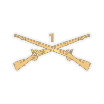 Kiss-Cut Stickers - Army - 1st Infantry Regiment Branch - wo Txt X 300