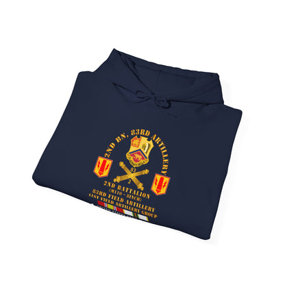Unisex Heavy Blend™ Hooded Sweatshirt - Army - 2nd Bn 83rd Artillery - 41st FA Gp - Budingen Germany w COLD SVC