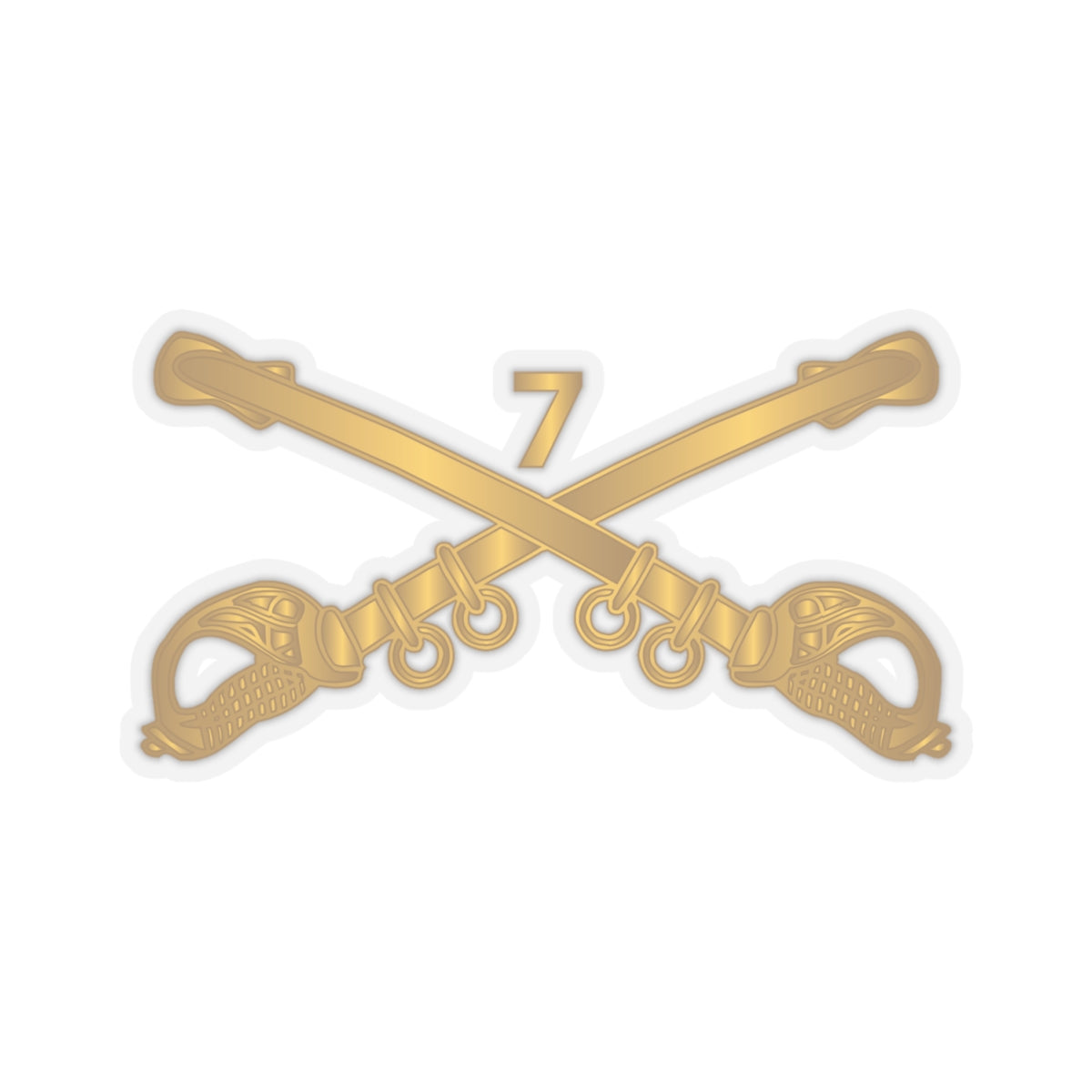 Stickers - Army 7th Cavalry Branch Kiss-Cut Stickers