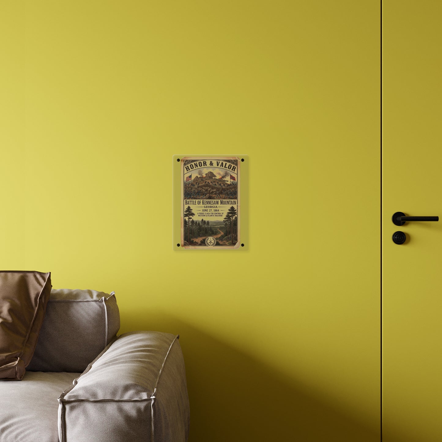 Acrylic Wall Art Panel - Battle of Kennesaw Mountain