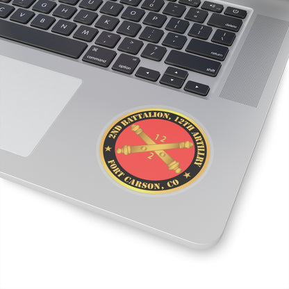 Kiss-Cut Stickers - Army - 2nd Battalion, 12th Artillery Regiment w Branch Ft Carson, CO