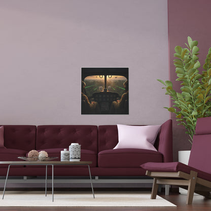 Indoor and Outdoor Silk Posters - Pilots View Hot LZ - Vietnam