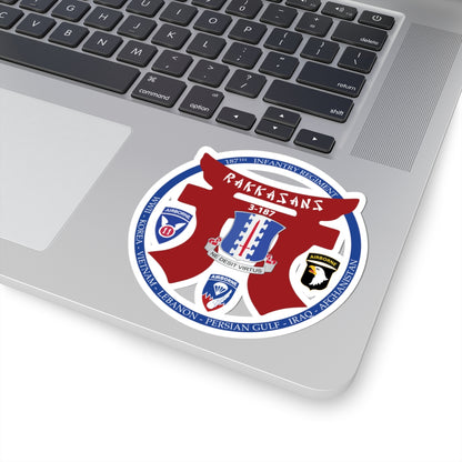 Kiss-Cut Stickers - 187th INF Regiment - Rakkasans - Special