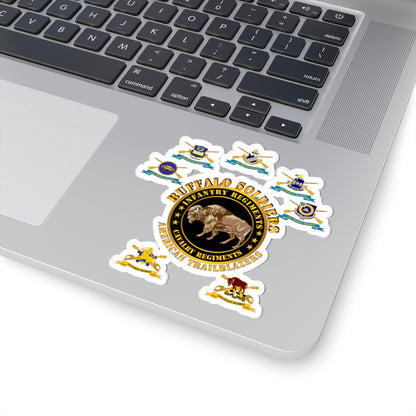 Kiss-Cut Stickers - Army - Buffalo Soldiers - Infantry - Cavalry Regiments - All DUIs