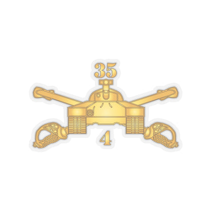 Kiss-Cut Stickers - Army - 4th Bn, 35th Armor - Armor Branch wo Txt X 300