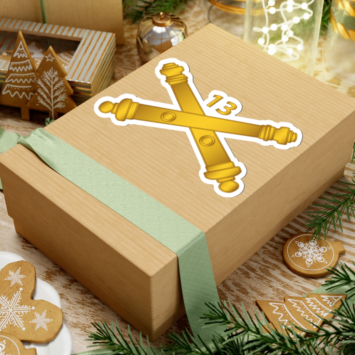 Kiss-Cut Stickers - Army - 13th Field Artillery Regiment - Arty Br wo Txt