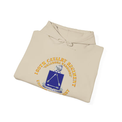 Unisex Heavy Blend™ Hooded Sweatshirt - Army - 180th Cavalry Regiment - Oklahoma Warriors - US Army X 300