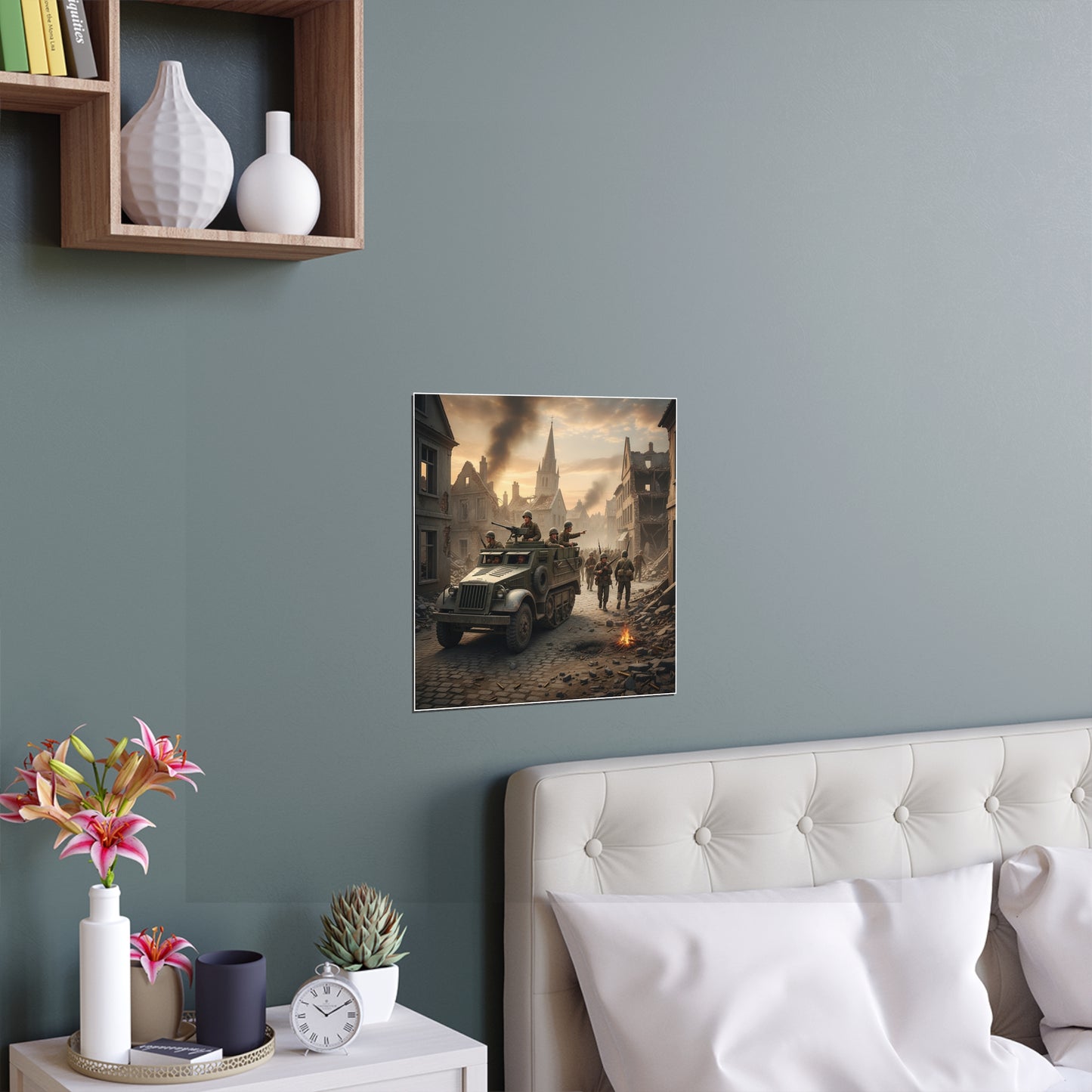 Indoor and Outdoor Silk Posters - M3A1 Half-track