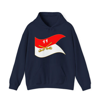 Unisex Heavy Blend™ Hooded Sweatshirt - Army - 11th Armored Cavalry Regiment Guidon Waving X 300