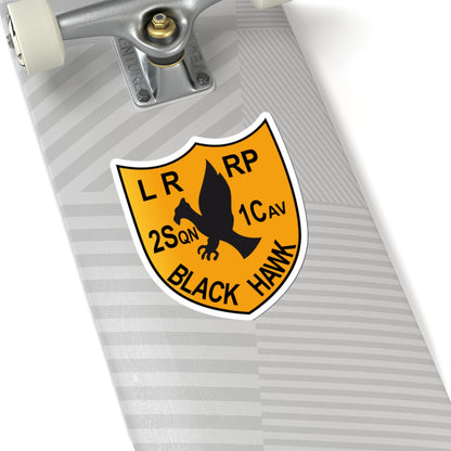 Kiss-Cut Stickers - Army - 2nd Squadron, 1st Cav Regt  LRRP - Black Hawk