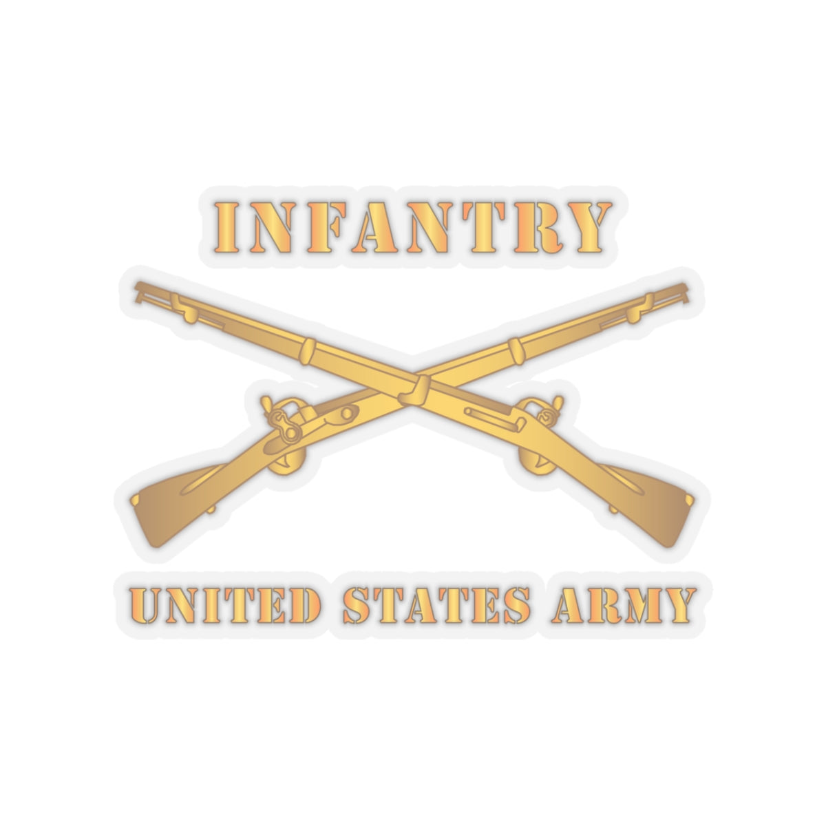 Kiss-Cut Stickers - Army - Infantry - Branch - US Army