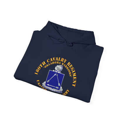 Unisex Heavy Blend™ Hooded Sweatshirt - Army - 180th Cavalry Regiment - Oklahoma Warriors - US Army X 300