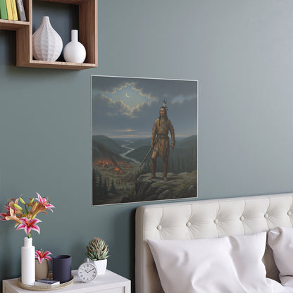 Indoor and Outdoor Silk Posters - The Last Mohican