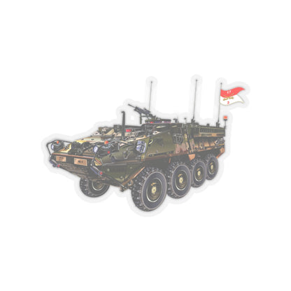 Kiss-Cut Stickers - Army - 3rd Squadron, 17th Cavalry Regiment Stryker Vehicle wo Txt